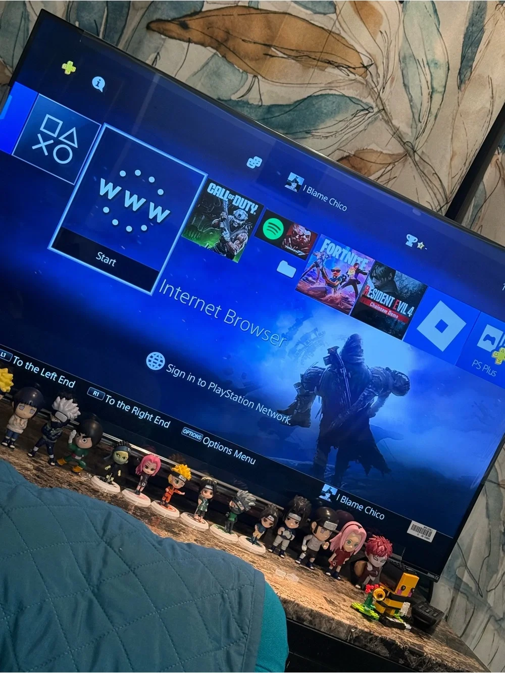 Sony PS4 Console with Black and White DualShock Controllers